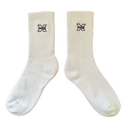 White Crew Socks