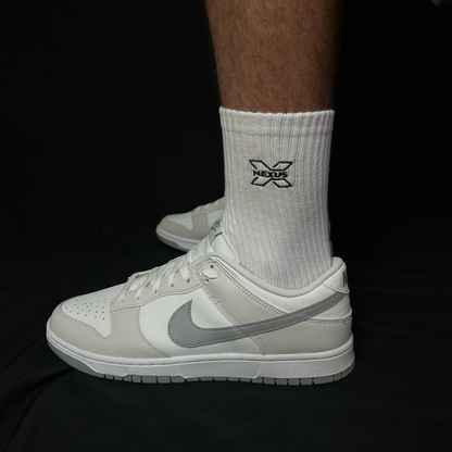 White Crew Socks